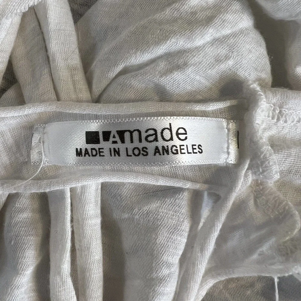 LAMade White Lightweight Back‎ Detail Tee XS New